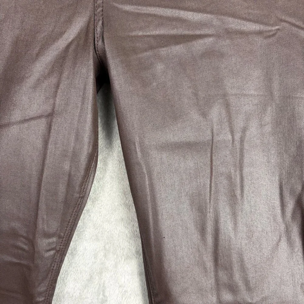 KUT From the Kloth Stella High Rise Flare Pants Women’s 14 Brown Y2K Raw Hem - Picture 9 of 9